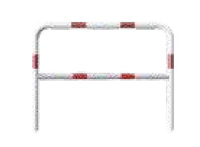 Beschermingsbeugel B 1500 x H 1400mm - Ø60mm - met dwarsprofiel - wit/rood