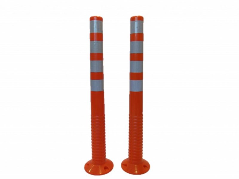 Super Flexi plooibaken oranje 1000 x ø80 mm - 4 refl folie KL2