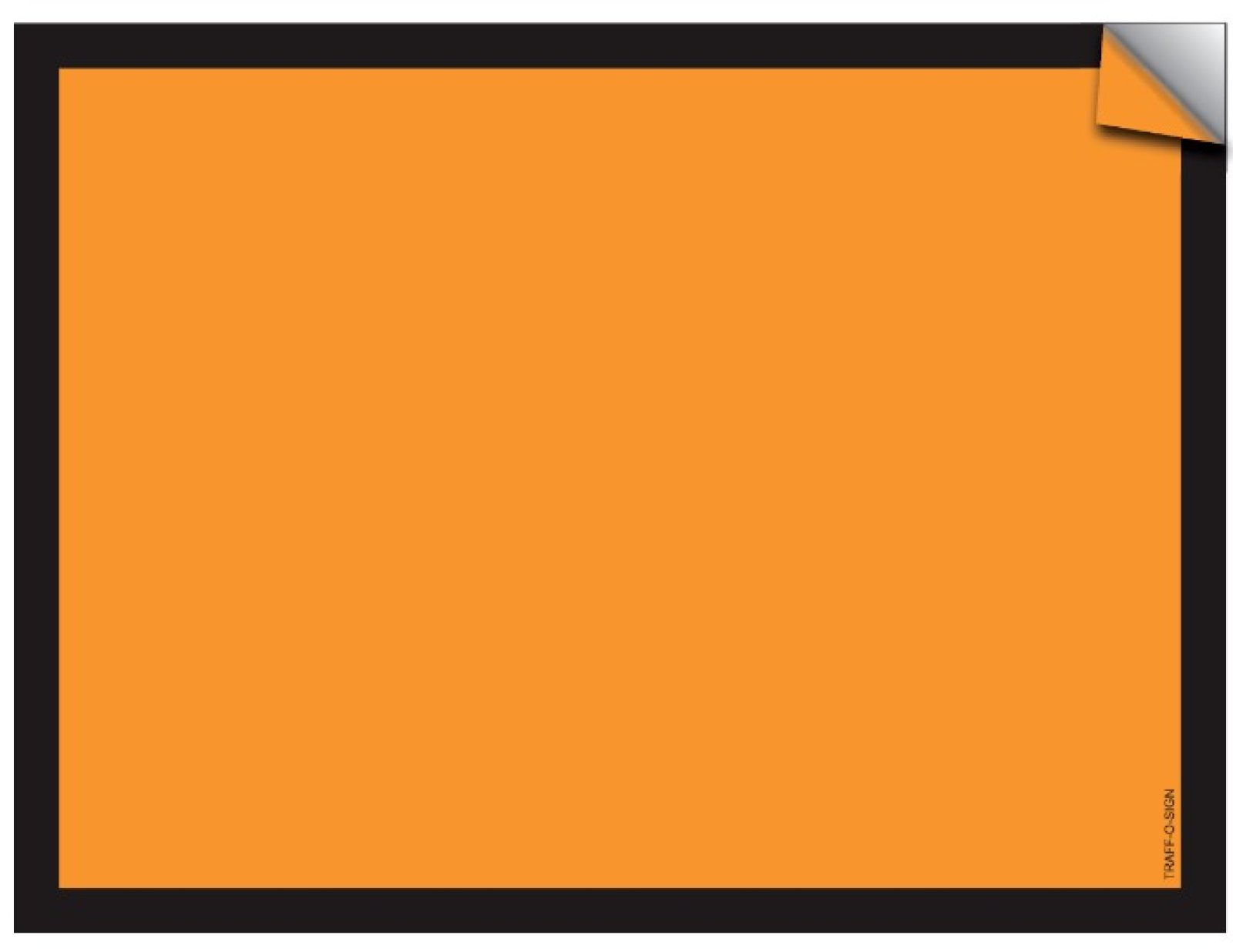 Vinyl zelfklever ADR oranje zonder balk - 400 x 300 mm - reflecterend
