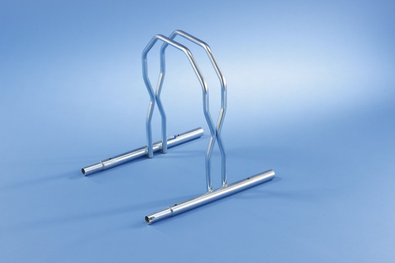 Moduleerbaar verzinkt fietsenrek 1 fiets/hoog - Face to face schikking - 435 x 390 x 445 mm