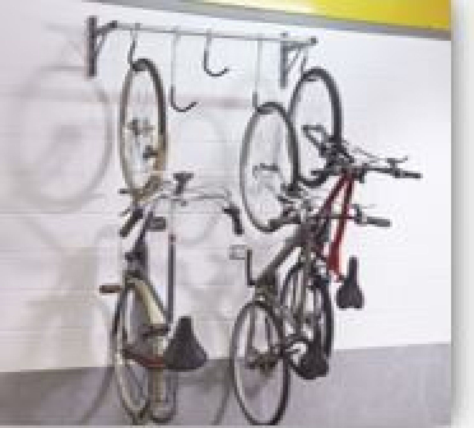 Muurfietsenrek voor 5 fietsen - 1190 x 370 x 310 mm