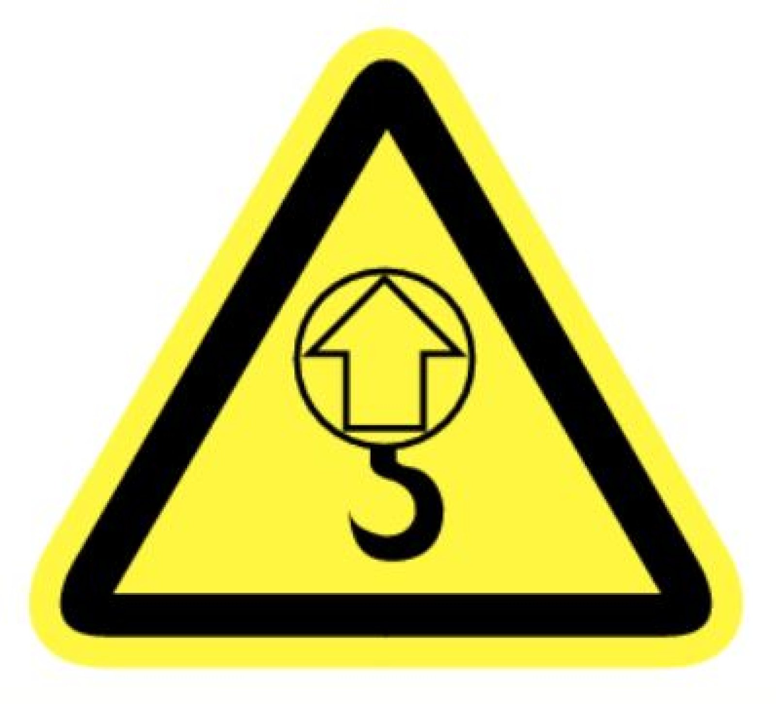 Pictogram hijspunt - vinyl 90 mm