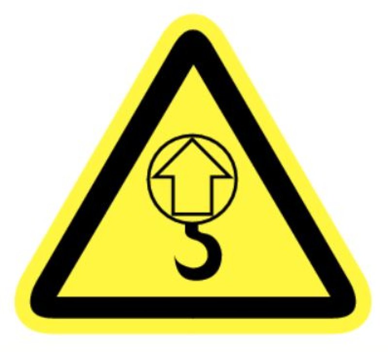 Pictogram hijspunt - vinyl 90 mm