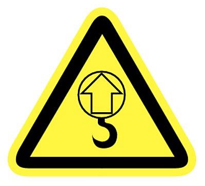 Pictogram hijspunt - vinyl 90 mm