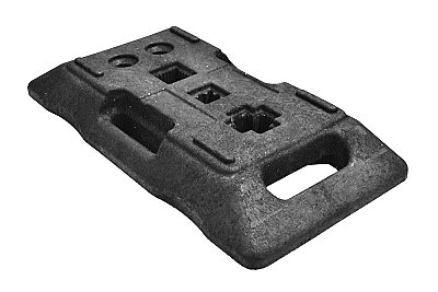Recycle sokkel - 780 x 400 x 120mm - 2x Ø43mm,Ø60mm,40x40mm60x60mm,40x80mm kruis +/-25kg