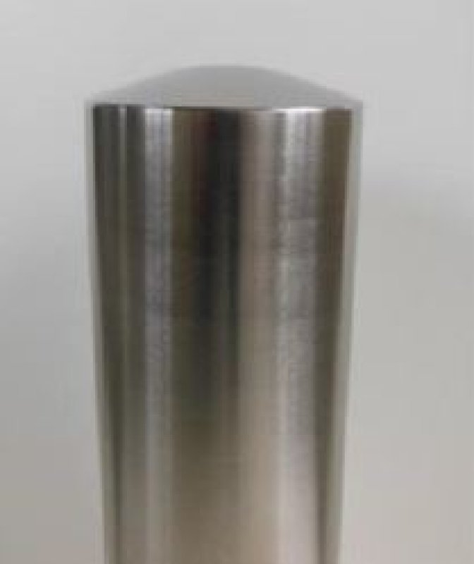 Inox paal Ø154mm H 1.000 mm om in te betonneren