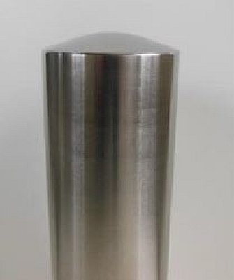 Inox paal Ø154mm H 1.000 mm om in te betonneren