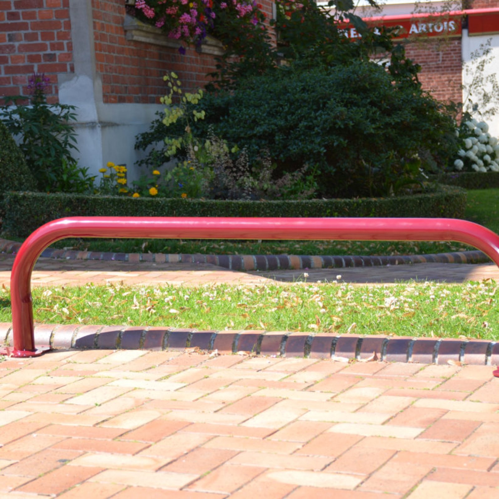 Parkeerbeugel voor motor -  L 2.000 mm x H 400 mm - ZWART