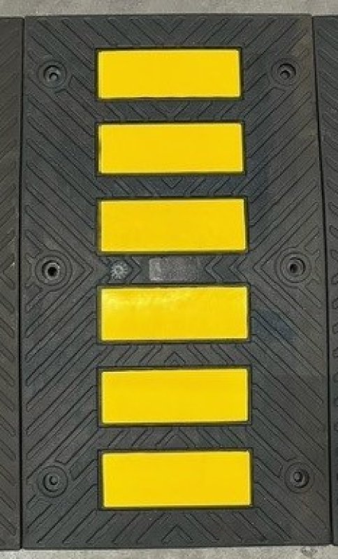 Safety Rider Geel 900 x 500 x 50 mm in gevulkaniseerde rubber