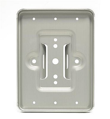 Aluminium achterplaat voor bevestiging hydrantenbord 250 x 200