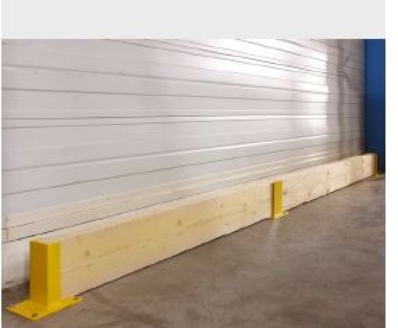 Protection rayonnage - intermédiaire - jaune - Dimension : 150 x 200 x HT 231 mmPour 1 madrier(Madriers exclusif)