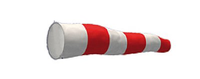 Windmouw 600 x 2000 mm rood/wit