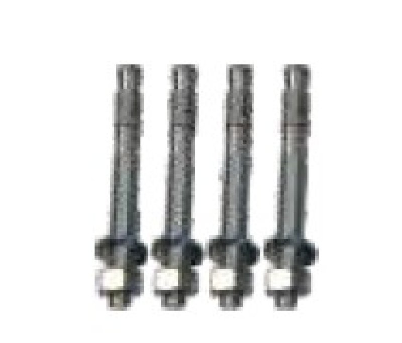 Bevestigingsschroevenset 4 x ankerbouten M10 x 85 mm, gegalvaniseerdvoor stootpalen met voetplaat 150 x 100 mm - stootpalen 70x70/Ø76/Ø89mm