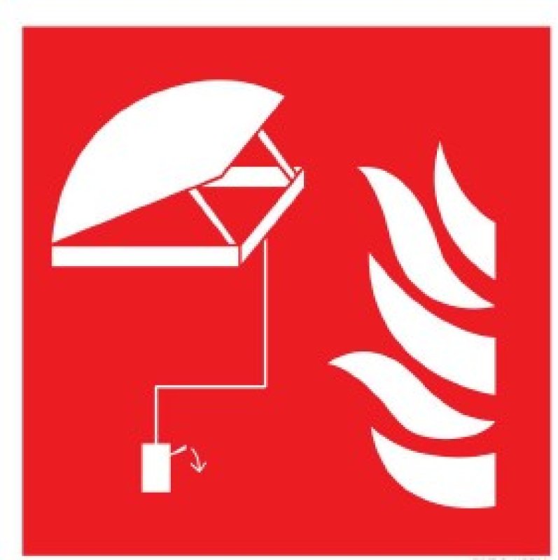 Pictogram : Rookluik -  PP - 150 x 150 mm