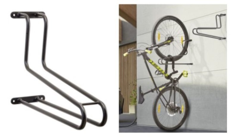 Verticaal wandfietsenrek