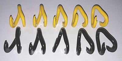 Verbindingsschakel kettingoog voor stalen ketting 6 mm - verschillende kleuren - per zak van 10 stuks