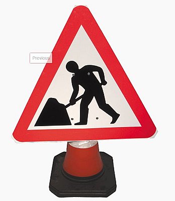 Kegel sign bord diam 750 mm - excl sticker