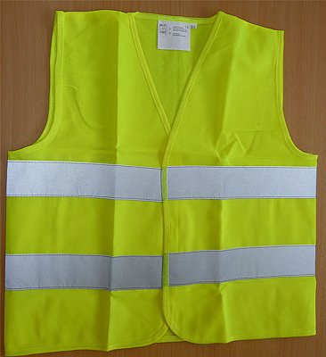 Fluorescerend vestje conform EN471 in verschillende maten en kleuren