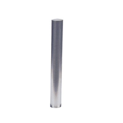 Inox (RVS) paal om in te betonneren in verschillende diameters en hoogtes