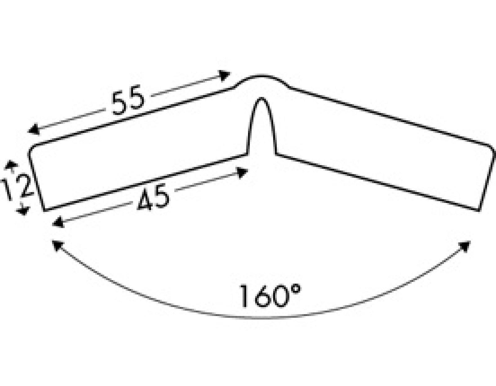 Flexibele stootband TYPE H+ FLEX in polyurethaan in verschillende kleuren