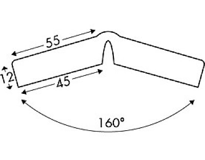 Flexibele stootband TYPE H+ FLEX in polyurethaan in verschillende kleuren