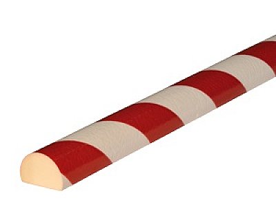 Flexibele stootband TYPE C in polyurethaan in verschillende kleuren en lengtes