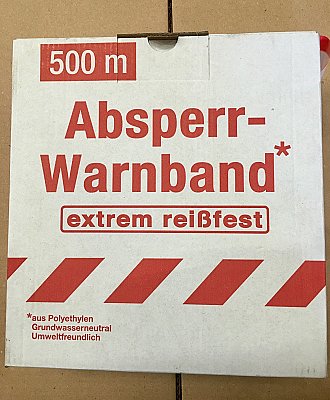 Afzetlint 500m x 80 mm 