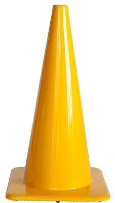 Kegel in soepele PVC in verschillende kleuren