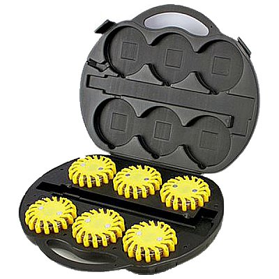 Rotor Light 6 x geel + gele LED's + koffer