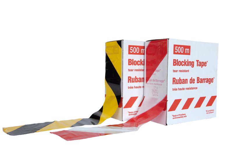 Afzetlint rood/wit - Superstrong 100 m x 80 mm