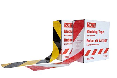 Afzetlint rood/wit - Superstrong 100 m x 80 mm