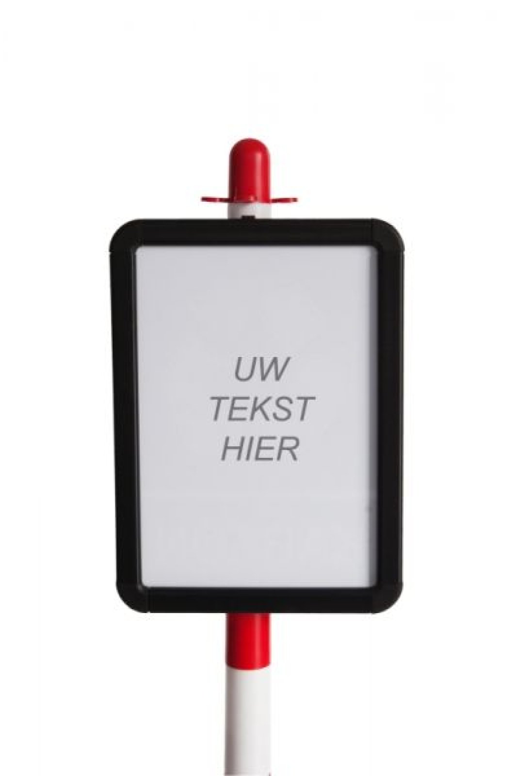 A4 kader voor ketting paaltjes met clips en ketting