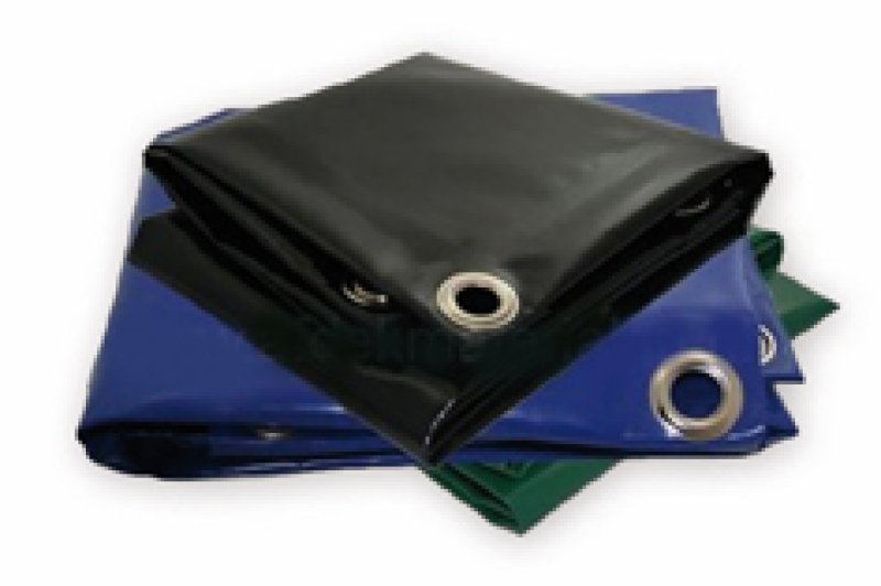 Zeil voor bouwhekken 1760 x 3410mm - blauw