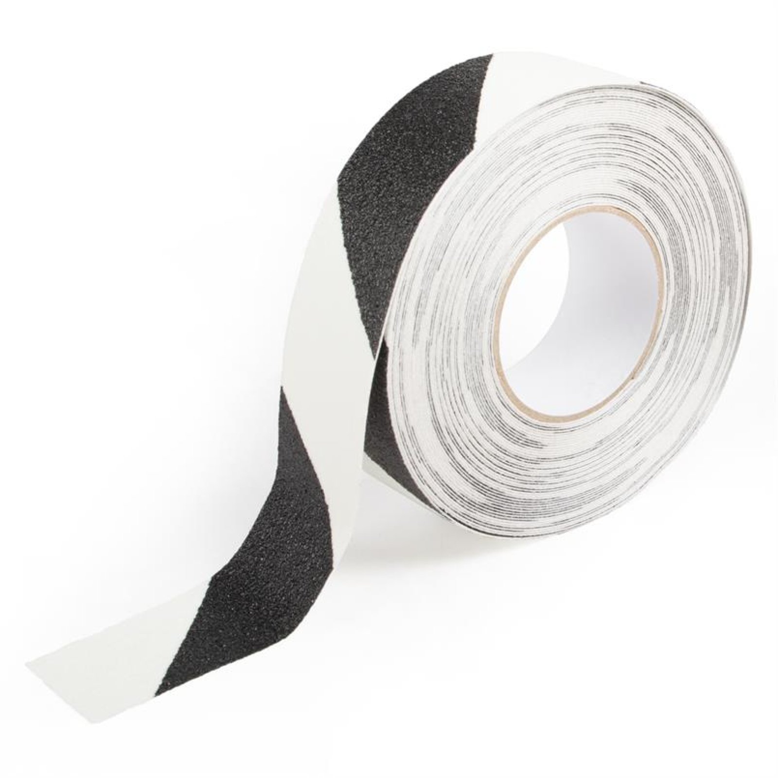 Anti-slip tape zelfklevend zwart/wit gearceerd fotoluminiscerend 50 mm x 18,3 m