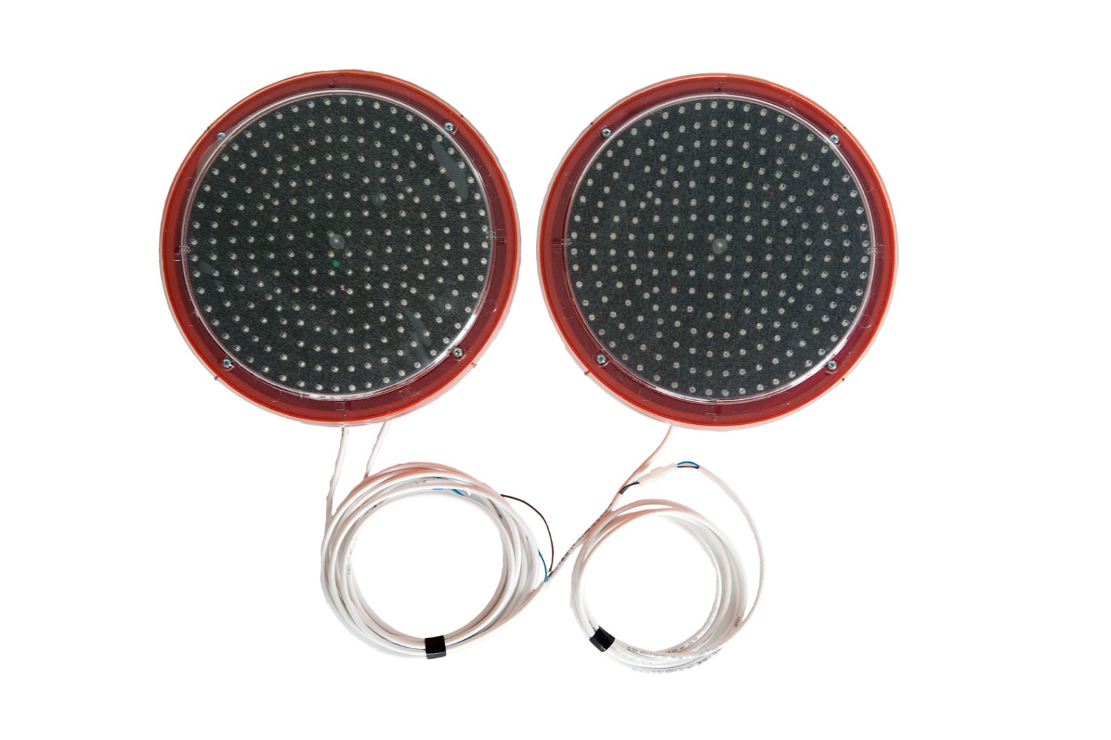 Set van 2 LED flitslampen Ø340mm - oranje leds