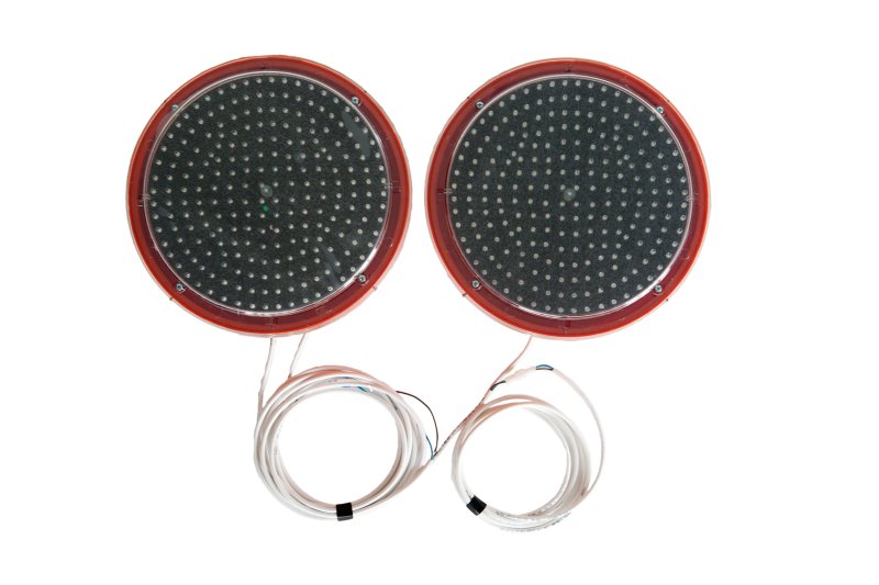 Set van 2 LED flitslampen Ø340mm - oranje leds