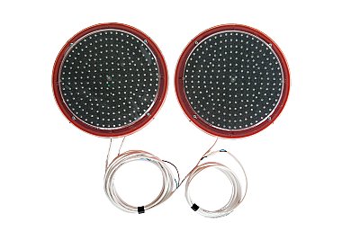 Set van 2 LED flitslampen Ø340mm - oranje leds