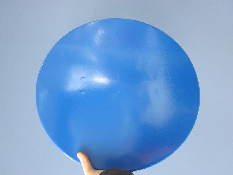 Bord T250 400 mm blauw blanco
