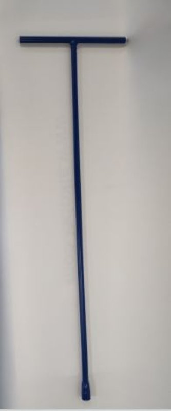 Sleutel voor de bevestiging van het plooibaken - blauw gelakt