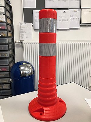 Super Flexi plooibaken oranje - 450 x 100 mm - 2 refl folie KL2