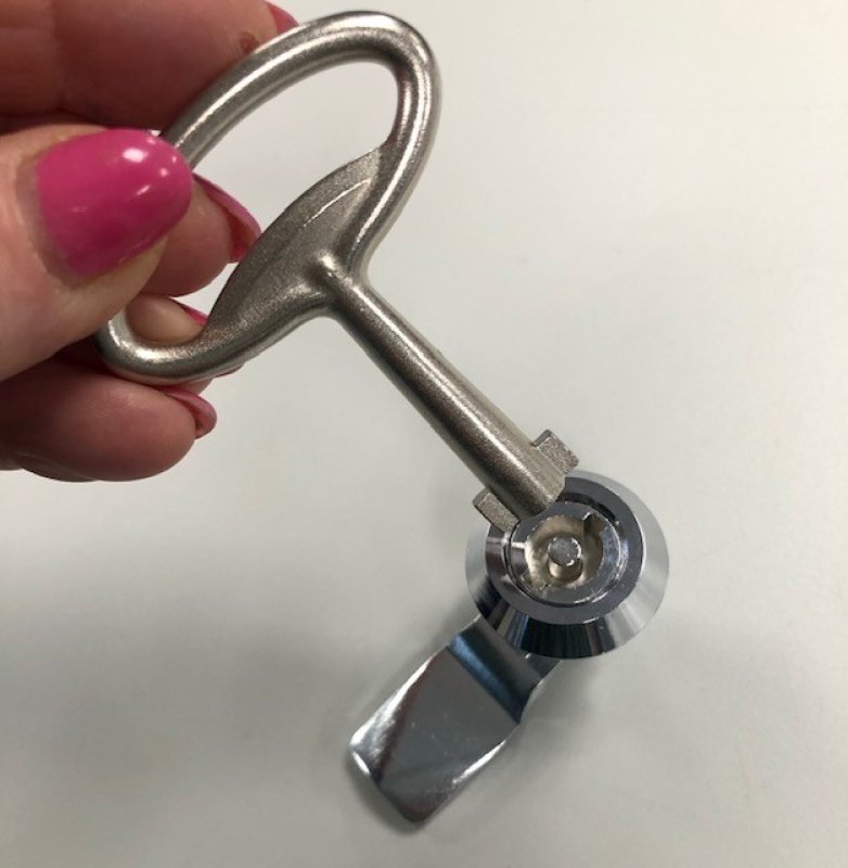 Slot en sleutel voor zoutbak 150L-300L
