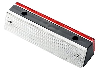 2 zijdige reflector rood/wit voor separator