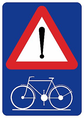 Magneetbord A51 + picto fiets 700 x 1100 mm