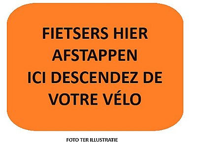 Bord T250 600 x 400 mm oranje + zwarte tekst 