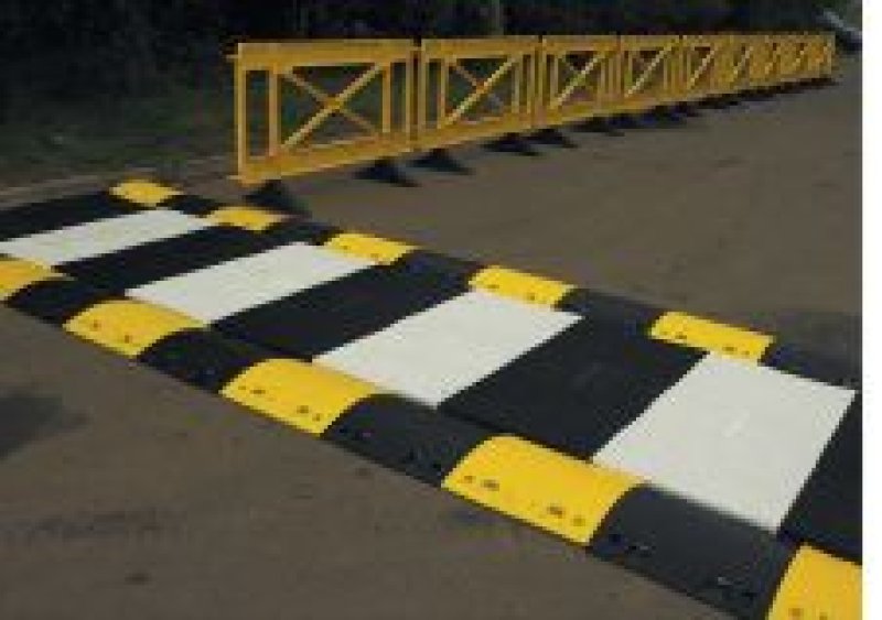 Tijdelijk zebrapad - module zwart - 1200 x 600 x 22 mm