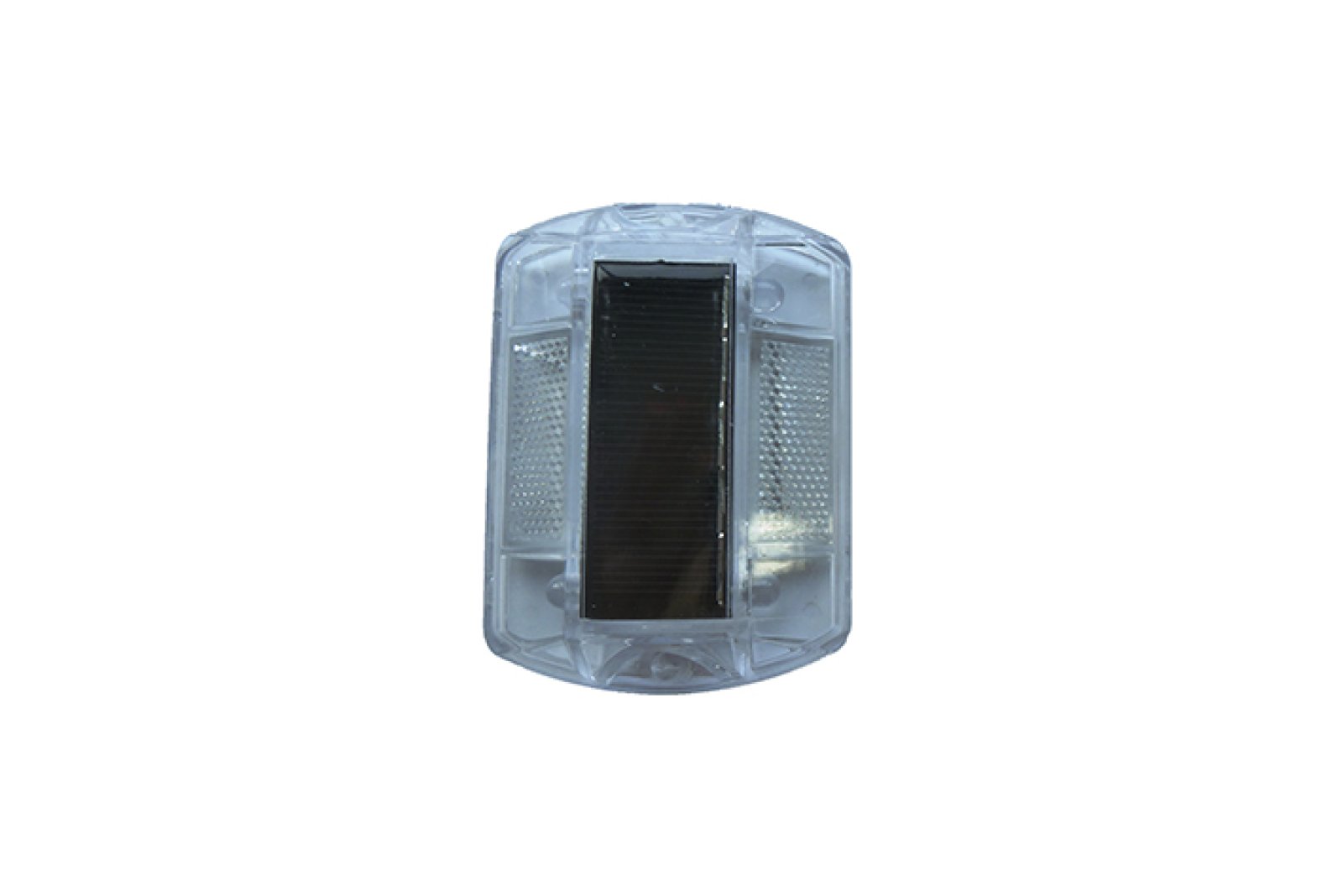 Solar led wit synthetisch materiaal - 2 zijden dubbele LED, knipperfunctie