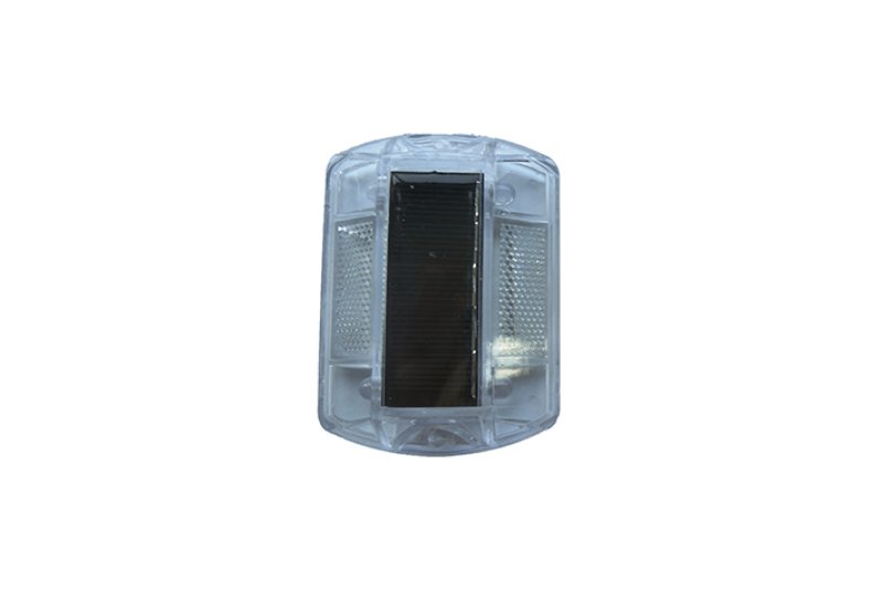 Solar led wit synthetisch materiaal - 2 zijden dubbele LED, knipperfunctie
