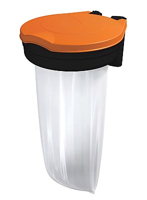 Skipper afvalbak - oranje deksel