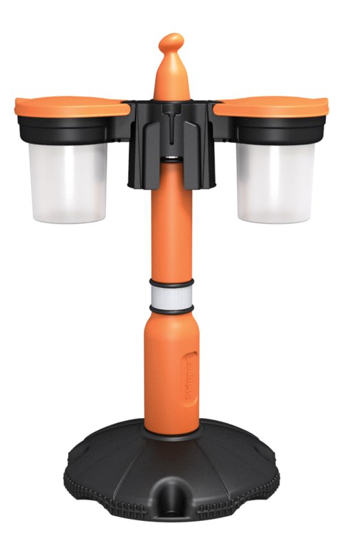 Skipper dispenser - oranje deksel