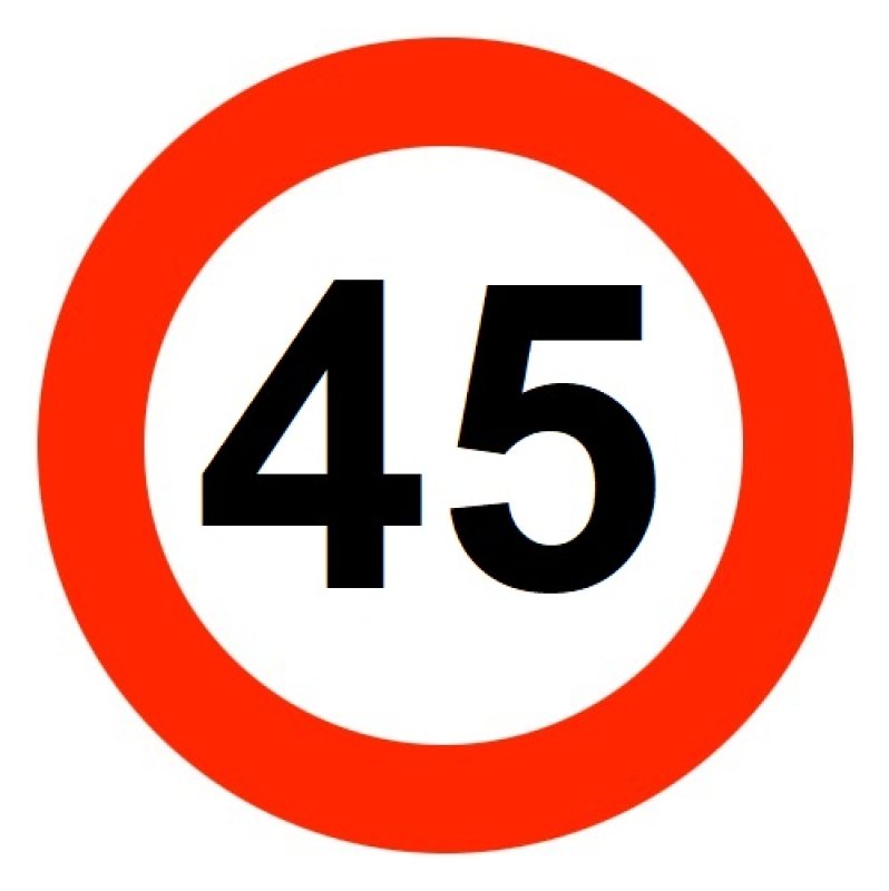 Sticker C43 '45' 200 mm - EG/KL1
